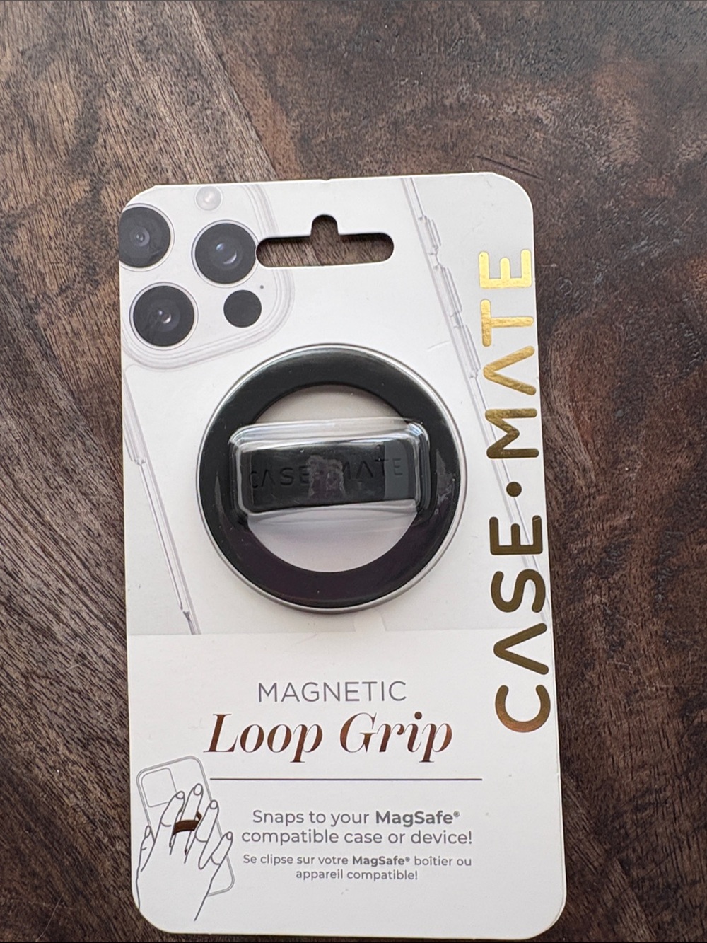 Case Mate Magnetic Loop Grip works with MagSafe - Black silicone new